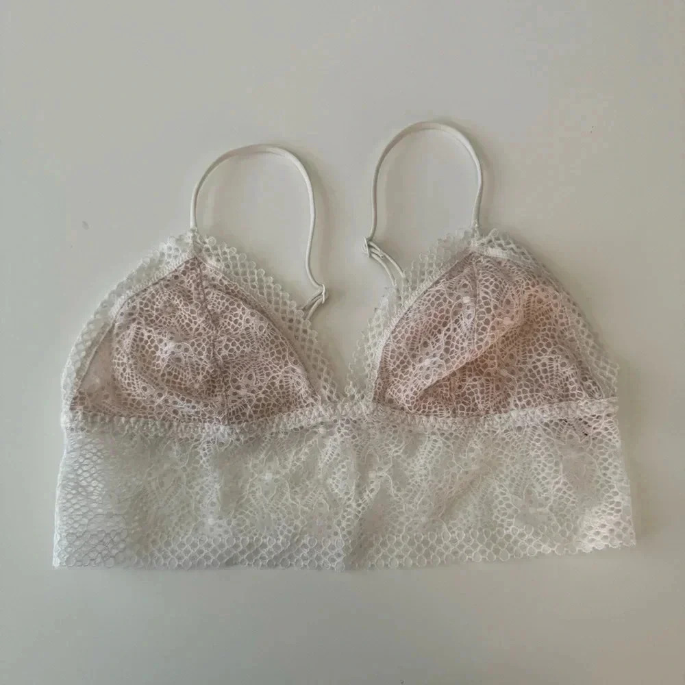 Victoria’s Secret Sheer Lace Overlay Bralette Size Small